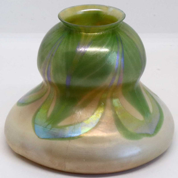 American Tiffany Studios Favrile Glass Flying Saucer Lamp Shade