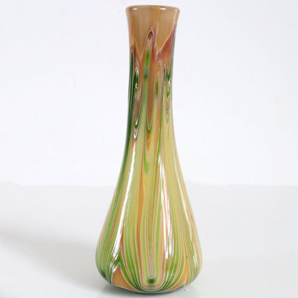Vintage American Art Nouveau Style Cased Glass Bud Vase