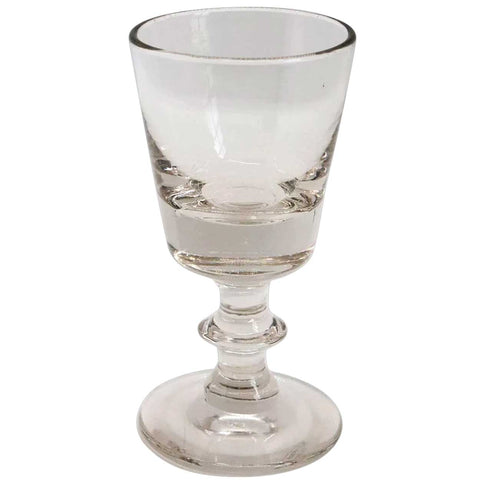 English Georgian Capstan Stem Drinking Glass