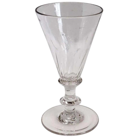 English Georgian Petal Moulded Gin Glass