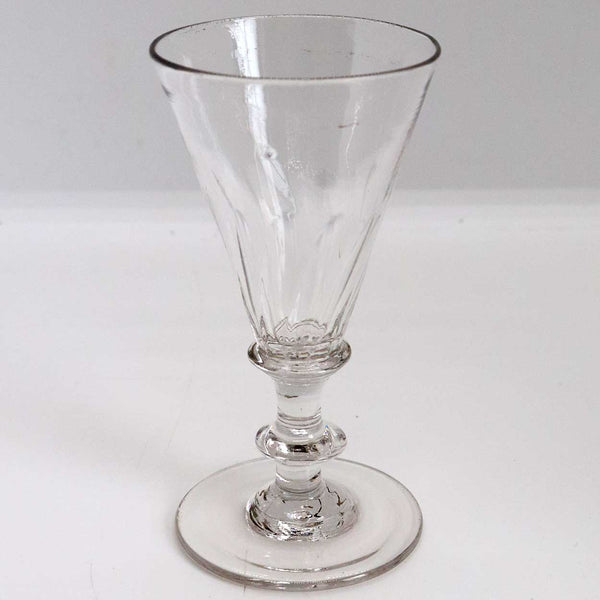 English Georgian Petal Moulded Gin Glass