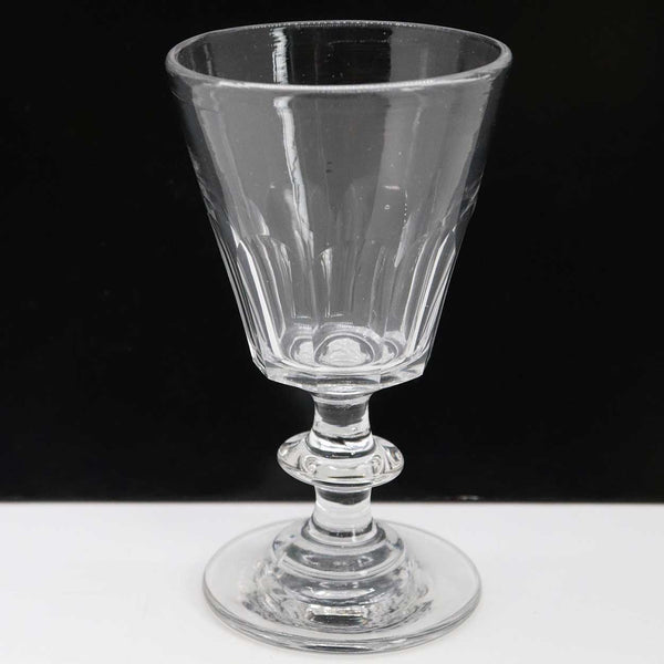 English Georgian Petal Cut Gin Drinking Glass Stemware