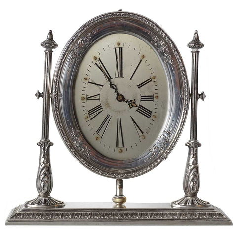 American Reed and Barton Sterling Silver Waltham Movement Desk Clock