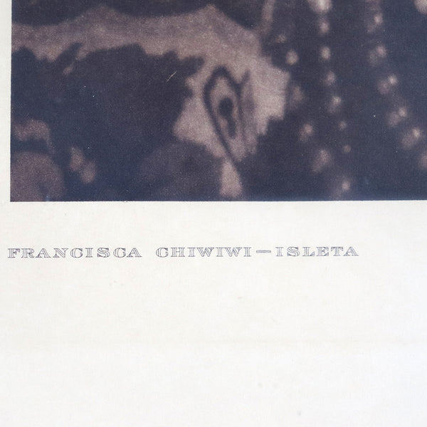 EDWARD S. CURTIS Sepia Photogravure Print, Francisca Chiwiwi-Isleta