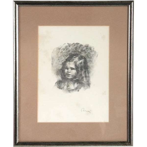 PIERRE-AUGUSTE RENOIR Lithograph on Paper, Claude Renoir, Tourne a Gauche