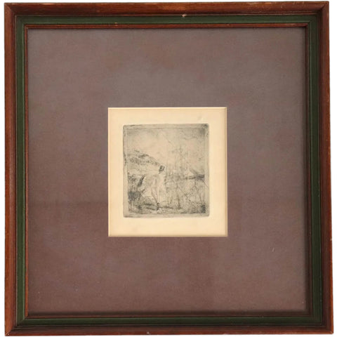 EDGAR DEGAS Etching on Paper, Le Sportsman Montant à Cheval