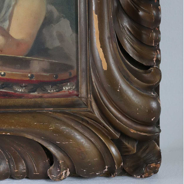 HERM. RICHTER Oil on Canvas Painting, Portrait of a Spanish Lady