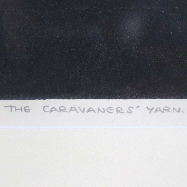 E. HESKETH HUBBARD Etching on Paper, The Caravaners' Yarn, No. 10 State II