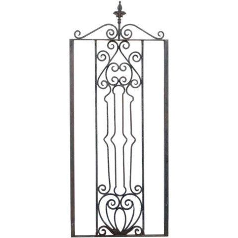 American Victorian Wrought Iron Architectural Panel