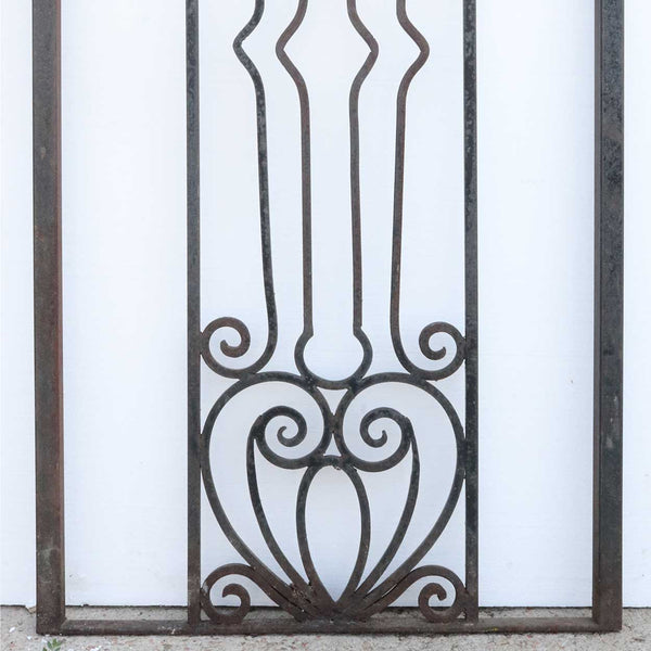 American Victorian Wrought Iron Architectural Panel