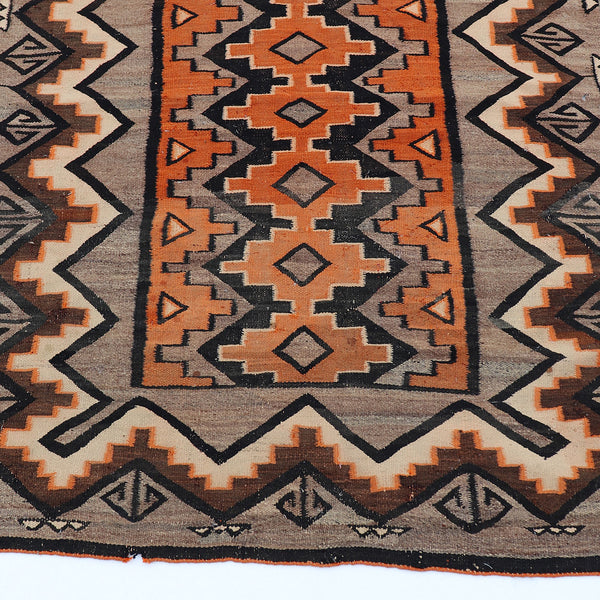 Native American Navajo Wool Geometric Rug