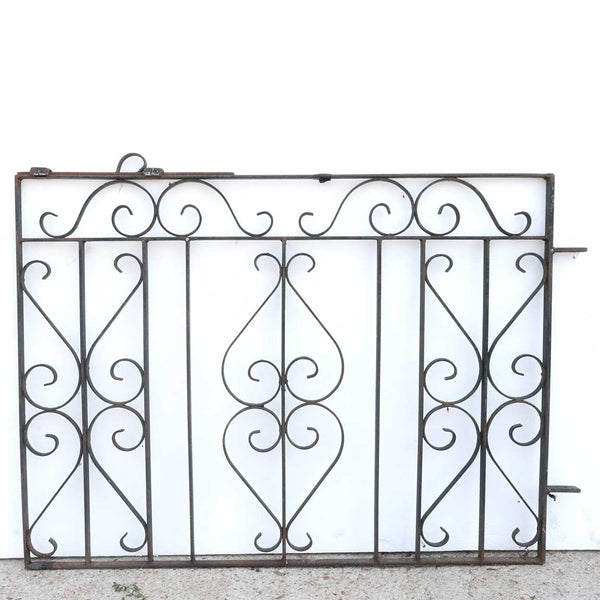 Vintage American Wrought Iron Architectural Window Grille