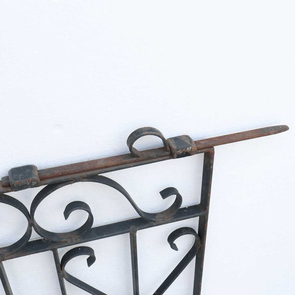 Vintage American Wrought Iron Architectural Window Grille