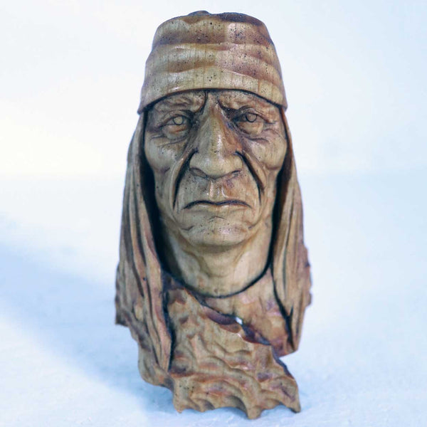 Vintage Signed Native American Hopi Carved Wood Novelty Figural Bottle Stopper