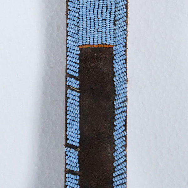 Vintage Native American Beaded and Leather Sash / Belt