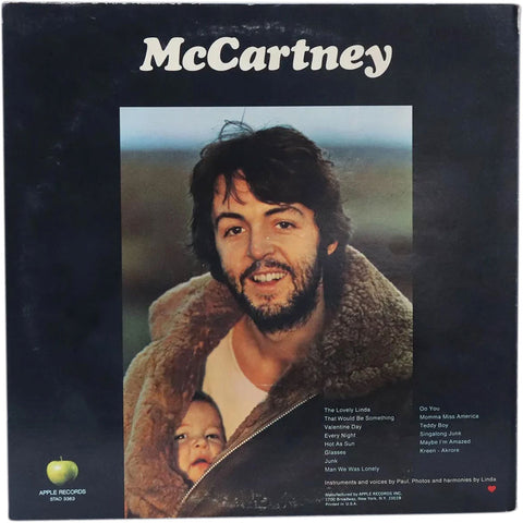 Vintage PAUL MCCARTNEY First Press Vinyl Record Album, McCartney
