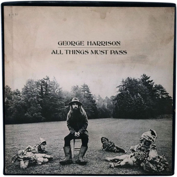 Set of Three Vintage GEORGE HARRISON Vinyl Record Albums, All Things Must Pass