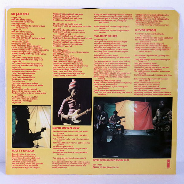 Vintage BOB MARLEY & THE WAILERS Vinyl Record Album, Natty Dread
