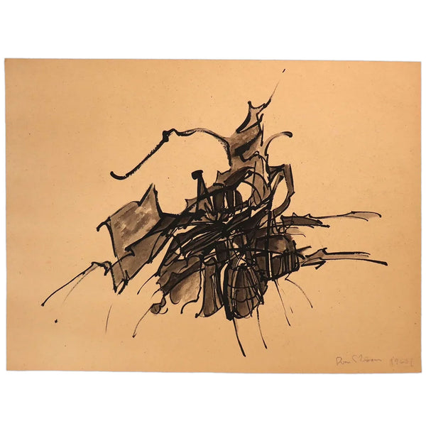 American IVAN WILSON Drawing on Paper, Abstract