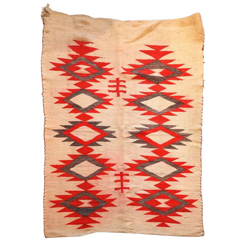 Native American Navajo Geometric Transitional Rug