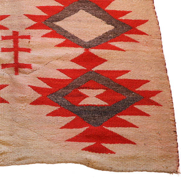 Native American Navajo Geometric Transitional Rug