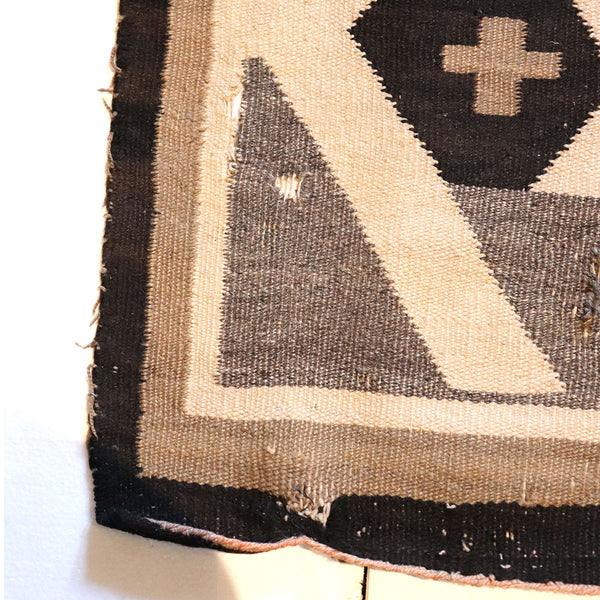 Native American Navajo Crystal Diamond Wool Rug