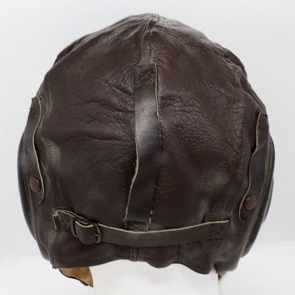 Vintage American WWII Era Leather Army Air Force Flight Helmet