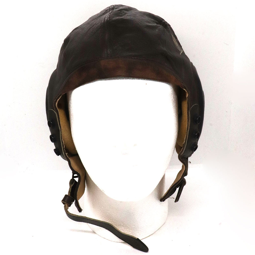 Vintage American WWII Era Leather Army Air Force Flight Helmet Vintage American WWII Era Leather Army Air Force Flight Helmet