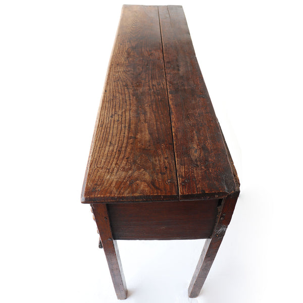 English Georgian Oak Huntboard or Sideboard Table