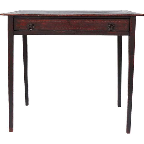 English Georgian Oak Tunbridge Inlaid Side Table