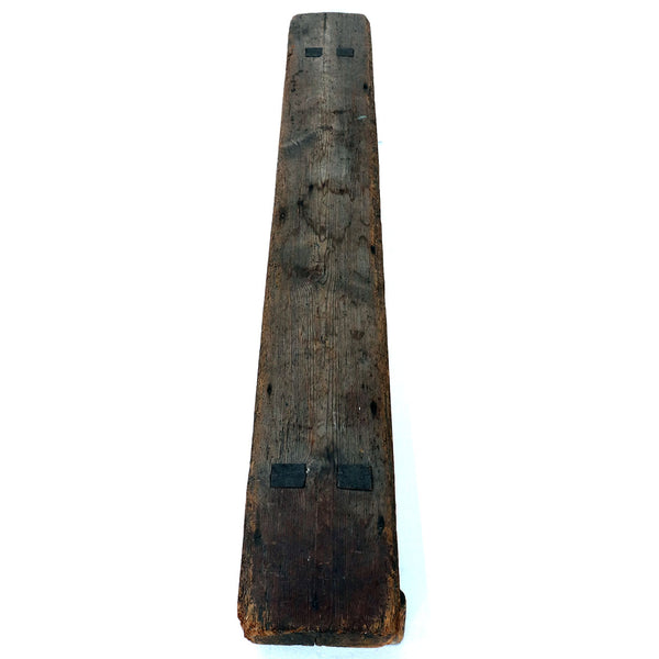 Low Swedish Rustic Pine Boot Bench