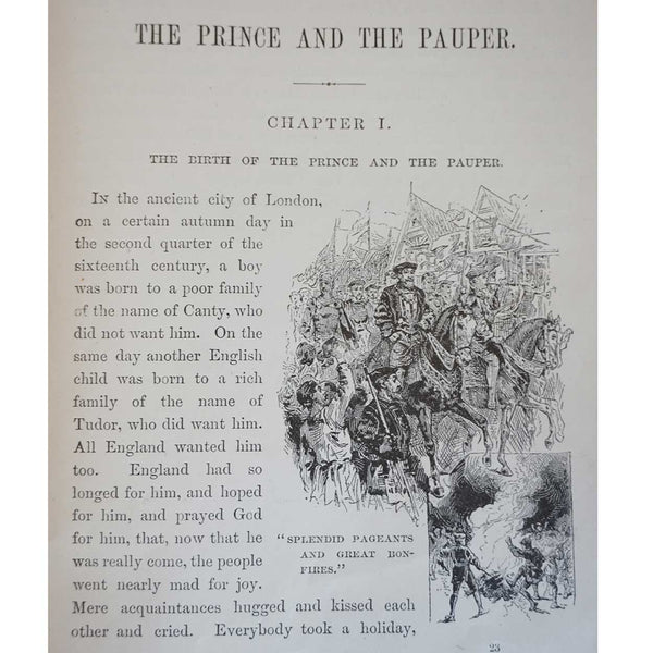 First Edition Book: The Prince and the Pauper by Mark Twain