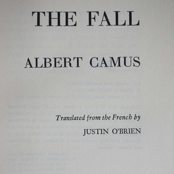 Vintage Book: The Fall by Albert Camus