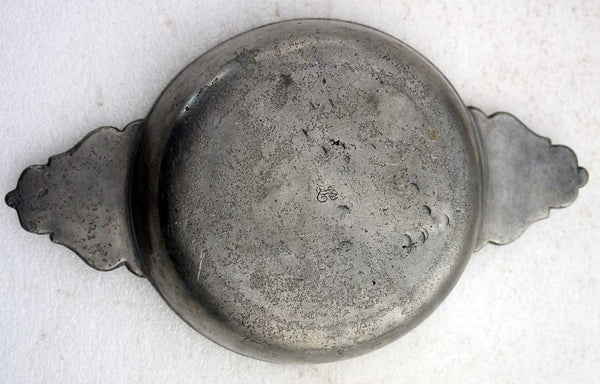 French Pewter Double-Ear Porringer / Ecuelle a Orielles