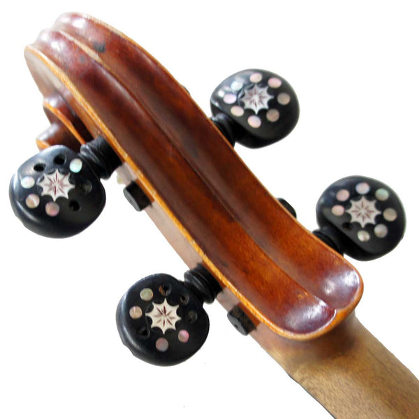 French or German Maple and Spruce Mother-of-Pearl Inlaid Violin