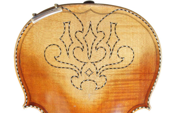 French or German Maple and Spruce Mother-of-Pearl Inlaid Violin