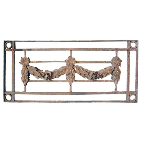 Hand Forged Iron Architectural Transom Grille