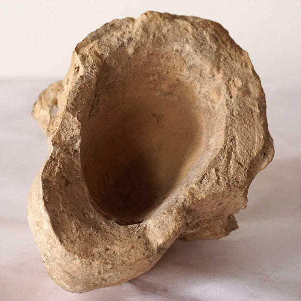 Small Ancient Pottery Mask with Case