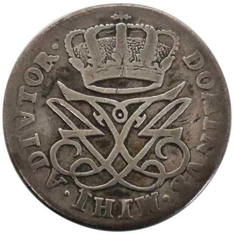 Danish Frederik IV 12 Skilling 1718 Silver Coin