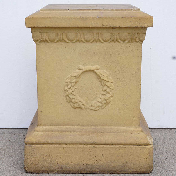 Small English Neoclassical Terracotta Square Garden Pedestal Plinth