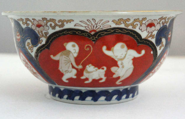Japanese Imari Ware Porcelain Footed Bowl