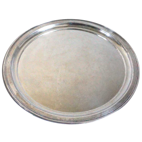 Vintage American R. Wallace & Sons Sterling Silver Round Tray