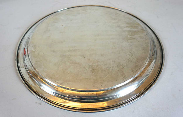 Vintage American R. Wallace & Sons Sterling Silver Round Tray