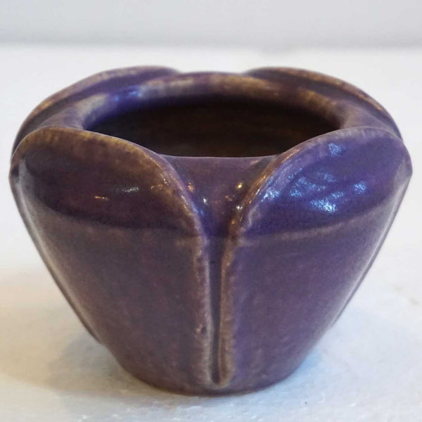 Small American Rookwood Arts and Crafts Purple Glaze Pottery Tulip Vase