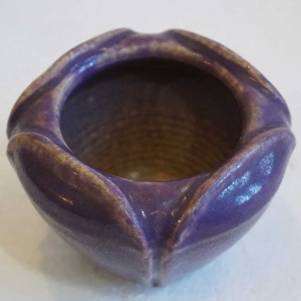 Small American Rookwood Arts and Crafts Purple Glaze Pottery Tulip Vase