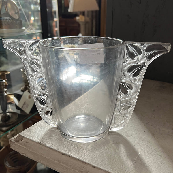 Vintage French R. Lalique Art Deco Glass Honfleur Vase