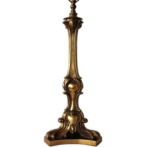 French Napoleon III Gilt Bronze One-Light Table Lamp