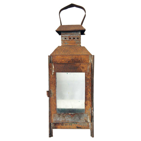 Anglo Indian Toleware and Glass Portable Lantern