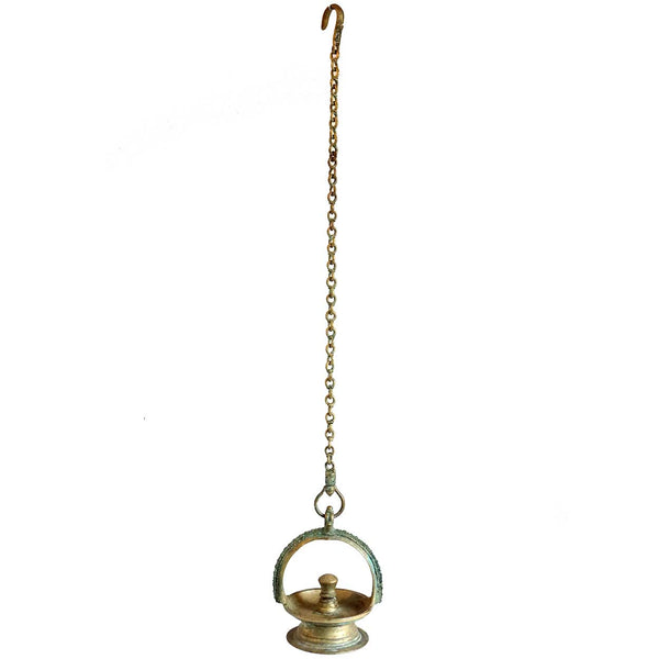 Indian Bronze Hanging Oil Lamp (Thookkuvilakku)