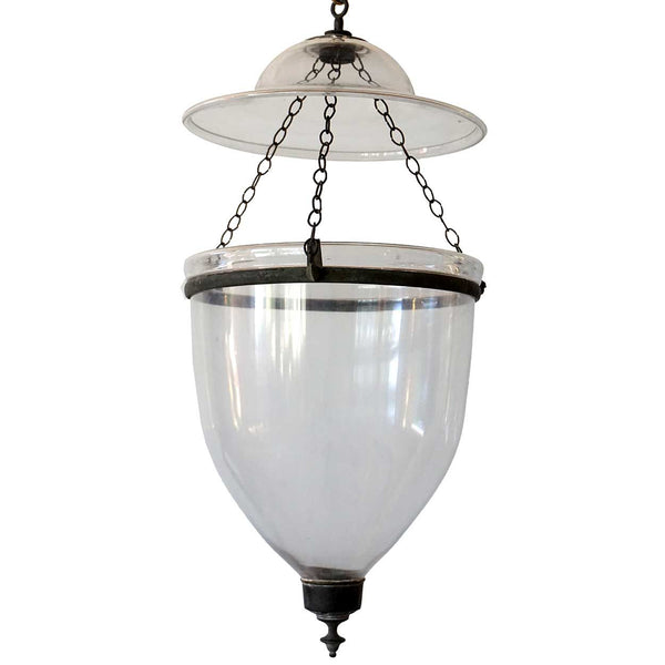 Large English Regency Style Glass Hall Lantern